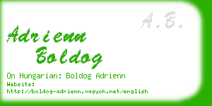 adrienn boldog business card